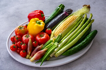 色とりどりの野菜　野菜集合