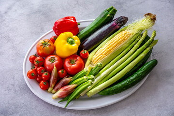 色とりどりの野菜　野菜集合