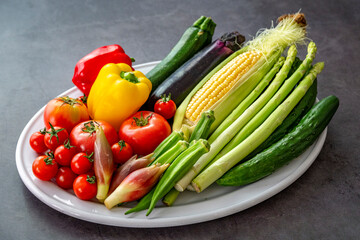 色とりどりの野菜　野菜集合