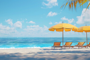 People relaxing and tanning at the beach, enjoying the sun, playing volleyball, and swimming