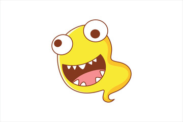 Troll Faces Flat Sticker Design