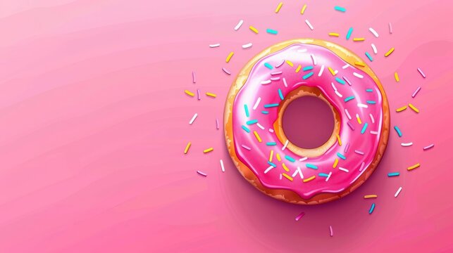National donut day with space area for text