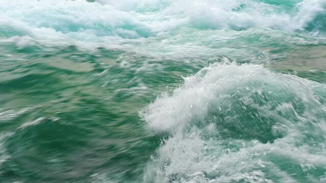 The Niagara River in the middle of summer.