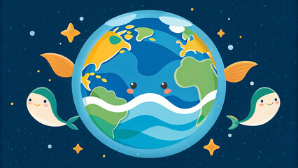 Fototapeta premium World Ocean Day Celebration