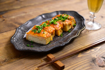 明太マヨチーズ厚揚げ