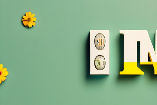 Yellow and white letters spell out "mii" on a green background.