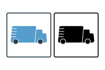 Warehouse icon. icon related to supply chain. suitable for web site, app, user interfaces, printable etc. solid icon style. simple vector design editable