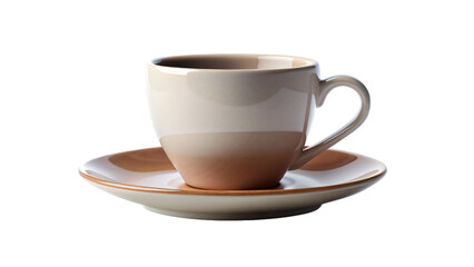 Obraz premium Isolated white ceramic cup for coffee beverage