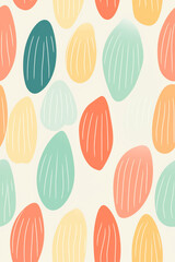 Colorful abstract pattern with organic shapes in pastel colors. Ideal for backgrounds, wallpapers, and design projects.