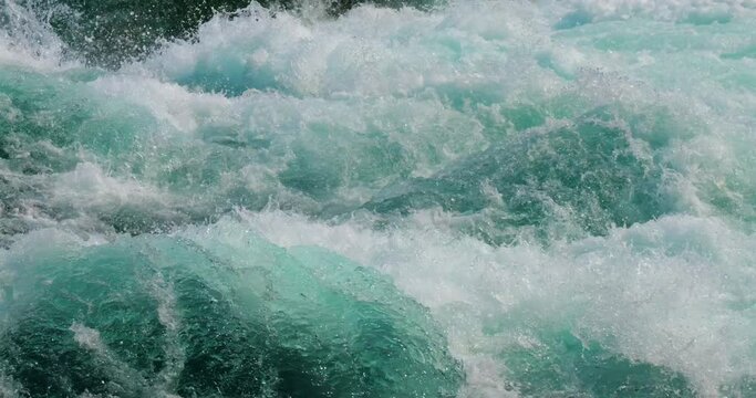 The Niagara River in the middle of summer.