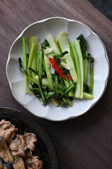 小松菜の青菜炒め