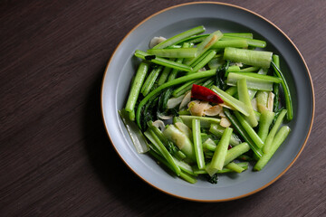 小松菜の青菜炒め