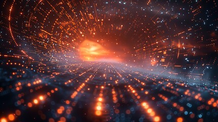 Fototapeta premium Virtual Lab: Digital Background for Scientific Exploration