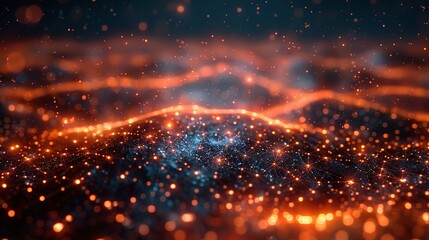 Fototapeta premium Binary Frontier: Digital Environment for Technological Operations