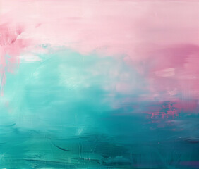 Naklejka premium Ethereal Pink Sunset Watercolor Background Illustration