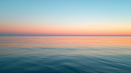 Fototapeta premium A serene ocean sunrise symbolizes new beginnings, thanks to the stability of pension compensations.