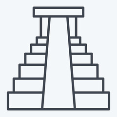 Icon Jungles. related to America symbol. line style. simple design illustration