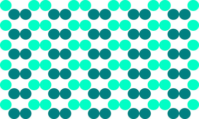 abstract background with two tone green dot pattern on white background. Straight dot horizontal strip checkerboard pattern for backdrop and wallpaper, polka dot seamless repeat design

