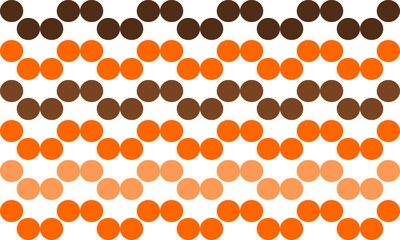 abstract background with orange brow gradient dot pattern on white background. Straight dot horizontal strip pattern for backdrop and wallpaper, polka dot seamless repeat design