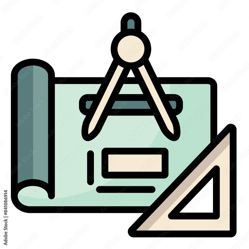 Poster Drafting Icon