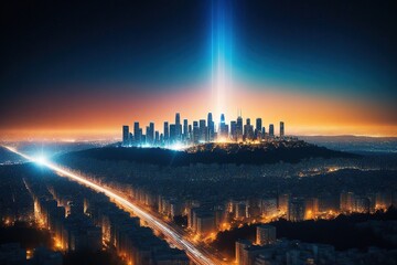 Naklejka premium Background of technological concepts