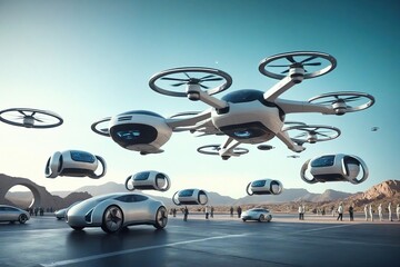 Obraz premium Background of technological concepts