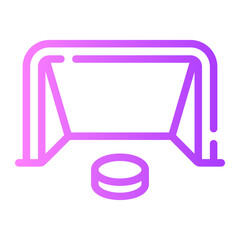 goal Line Gradient Icon