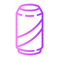beer can Line Gradient Icon