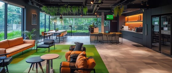 Smart meeting rooms within the office space offer state-of-the-art amenities for productive and efficient discussions