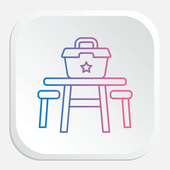 Picnic Icon - Depicting Outdoor Leisure and Dining Activities