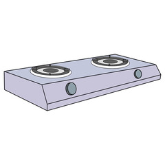 Fototapeta premium gas stove vector illustration