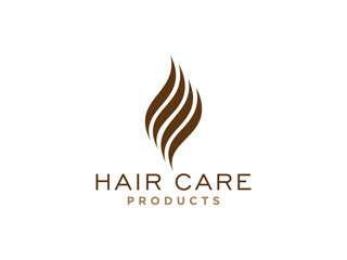 Fototapeta premium Abstract Hair Wave Logo Letter S isolated on White Background.