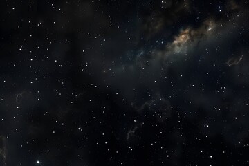 Dark Space Background With Stars And Nebulae