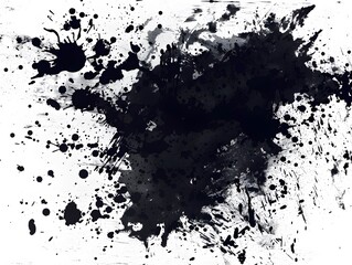 Obraz premium Black Ink Splatter Texture Grunge Background