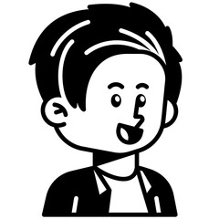 Male actress Black Fill Icon