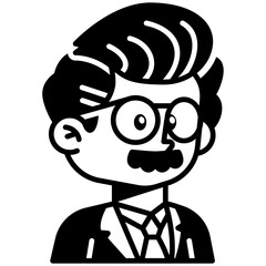 Teacher Black Fill Icon