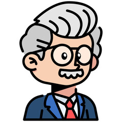 Teacher Filled line Icon