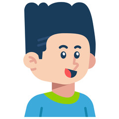 Man wearing cap Flat Icon