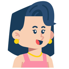 young woman Flat Icon