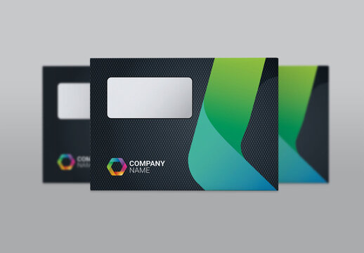 Creative Dark B5 Envelope Layout
