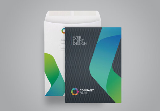 Creative Dark C4 Envelope Catalog Layout