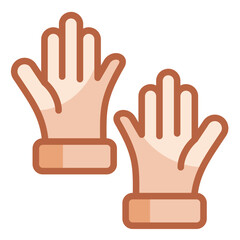 Obraz premium Protective Gloves Icon