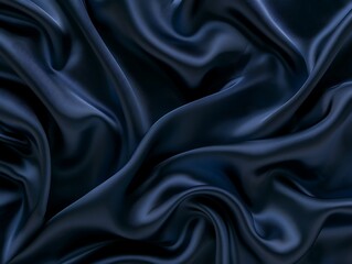 Obraz premium A close up of a black fabric. Navy blue color