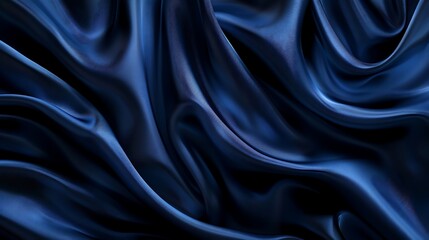 Fototapeta premium A close up of a black fabric. Navy blue color