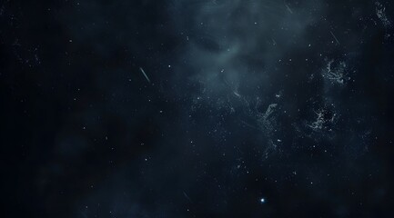 Abstract Dark Space Background with Stars