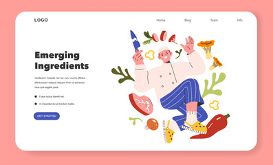 Emerging Ingredients. Flat Vector Illustration