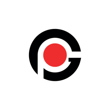gp logo PGO  illustration design vector
