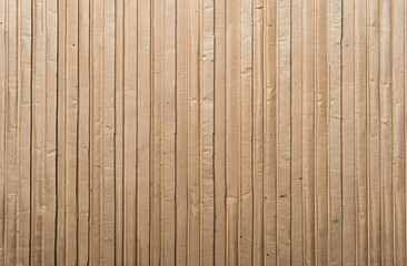 Naklejka premium Brown Cardboard Texture With Vertical Lines