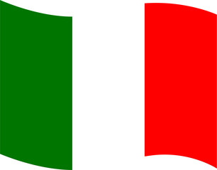 Illustration of the national flag of Italy