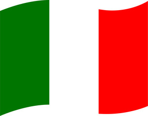 Illustration of the national flag of Italy